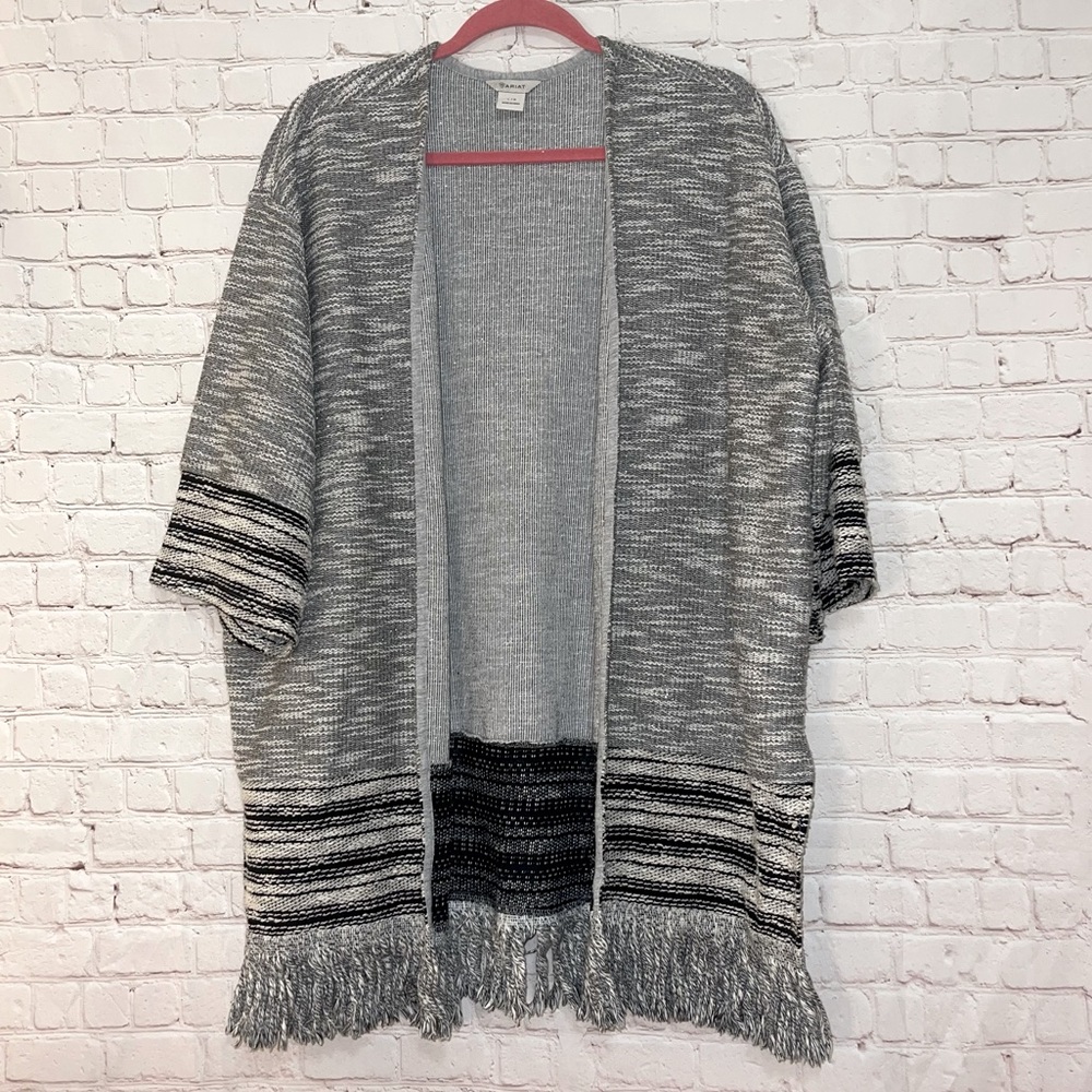 ARIAT Open Front Fringe Cardigan